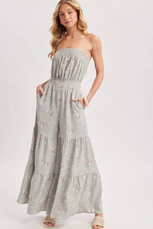 Jillian Smocked Jumpsuit