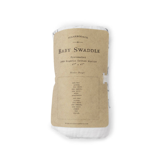 Let Her Sleep Swaddle Blanket