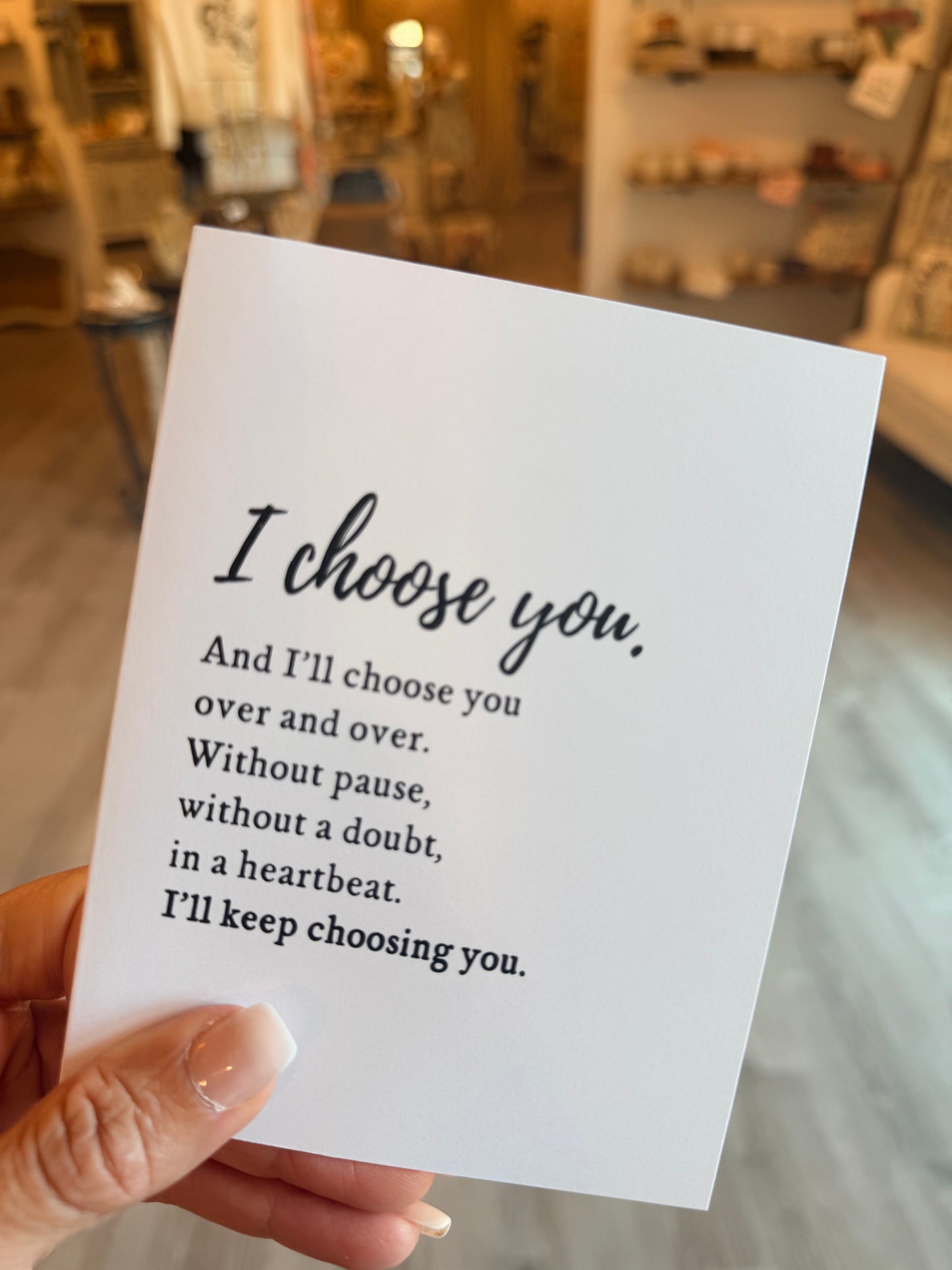 I Choose You Greeting