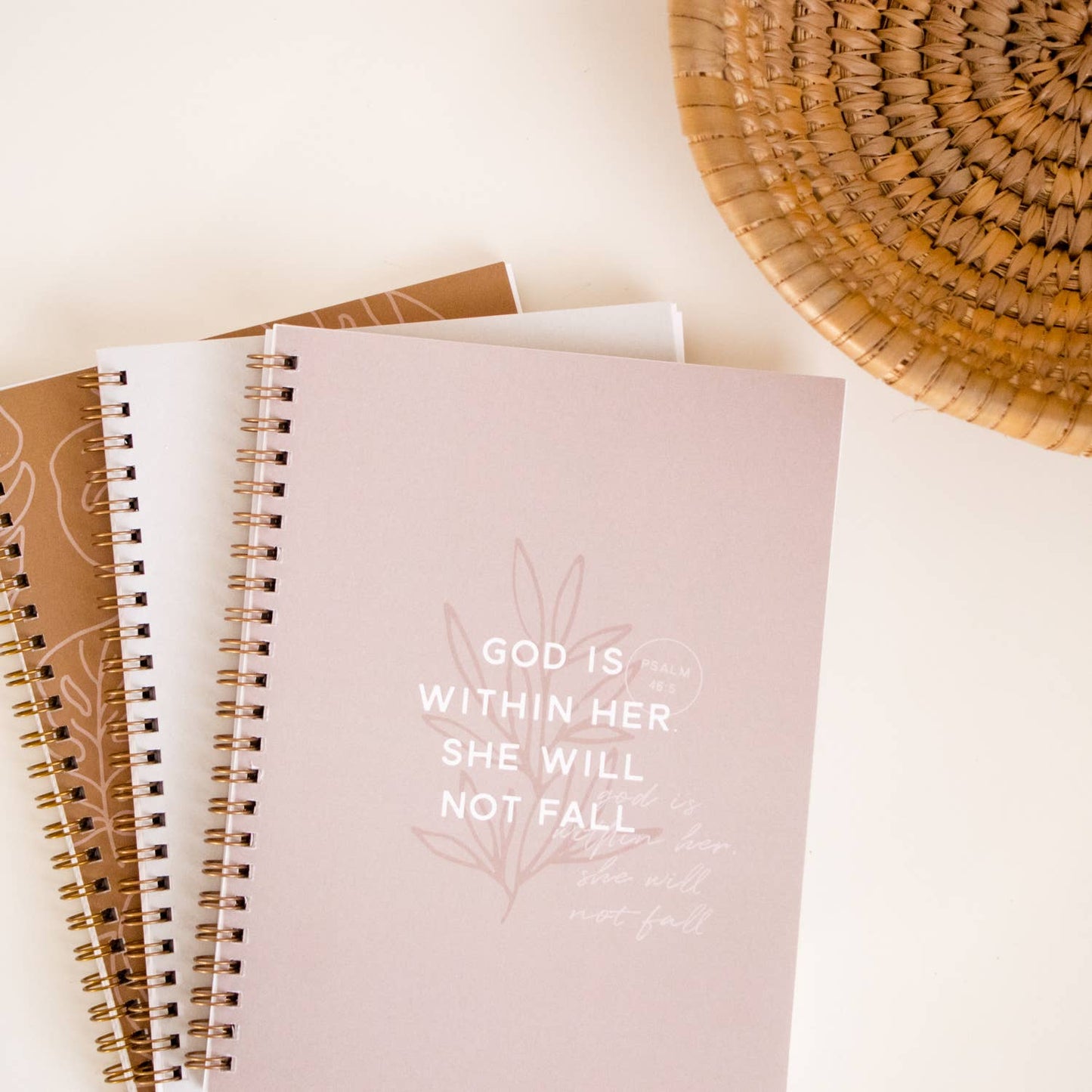 God is Within Her Christian Spiral Softcover Journal Notebook