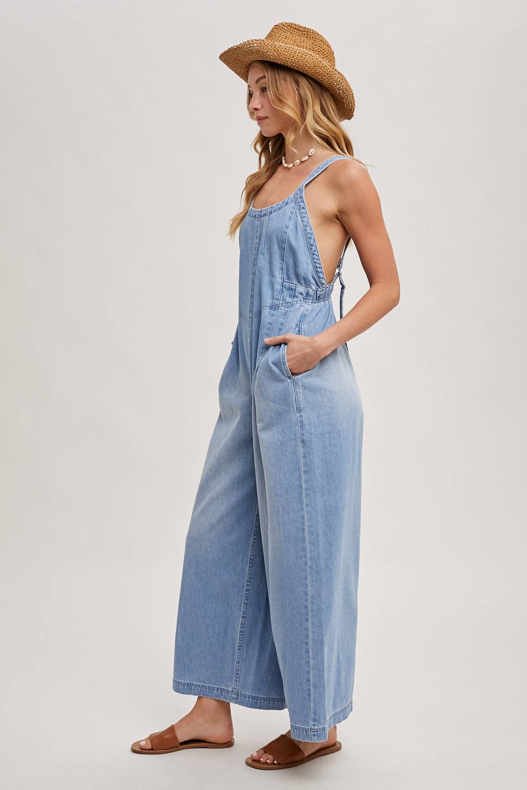 Macie Denim Overall Jumpsuit