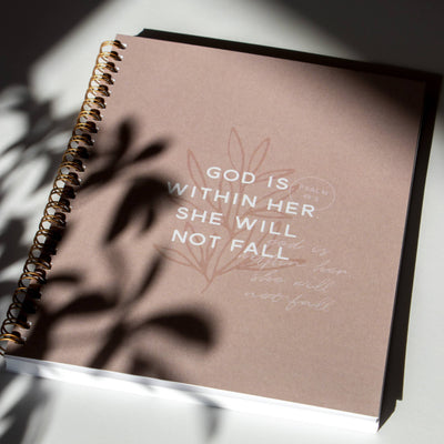 God is Within Her Christian Spiral Softcover  Journal Notebook