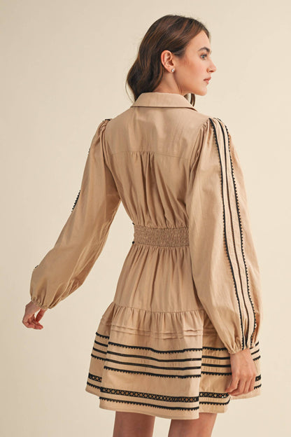 Trissy Lace Trim Dress