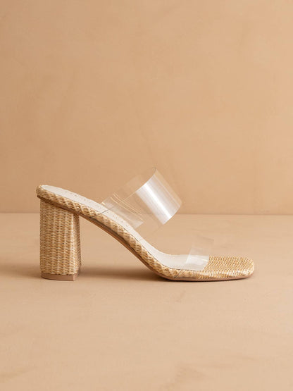 Francee Raffia Heel