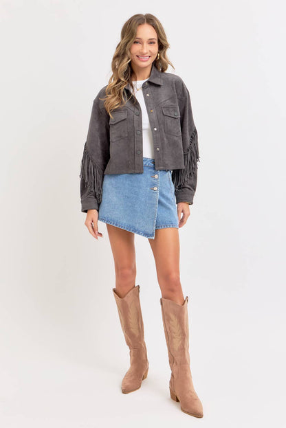 Cassie Denim Skort