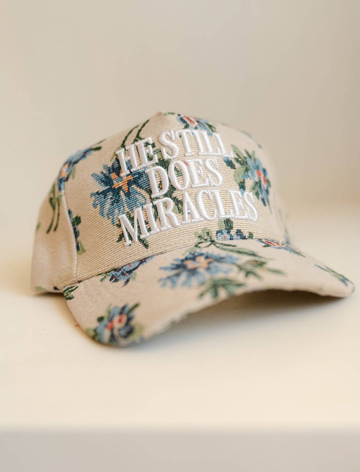Hat: Floral He still does miracles