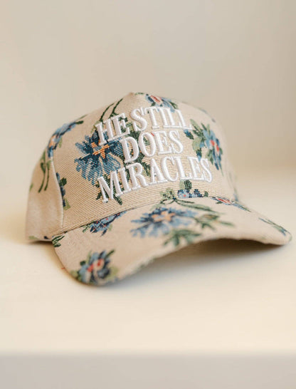 Hat: Floral He still does miracles