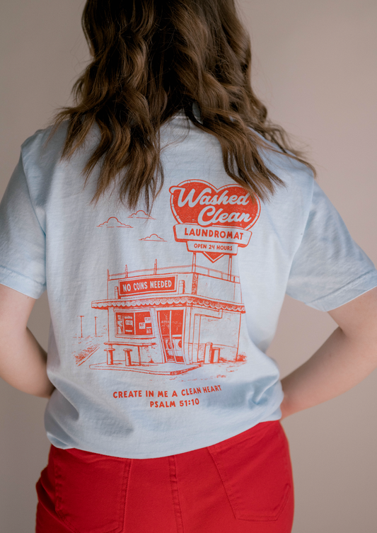 Washed Clean Tee | Christian Tee