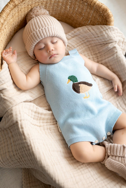 Little Mallard Knit Romper