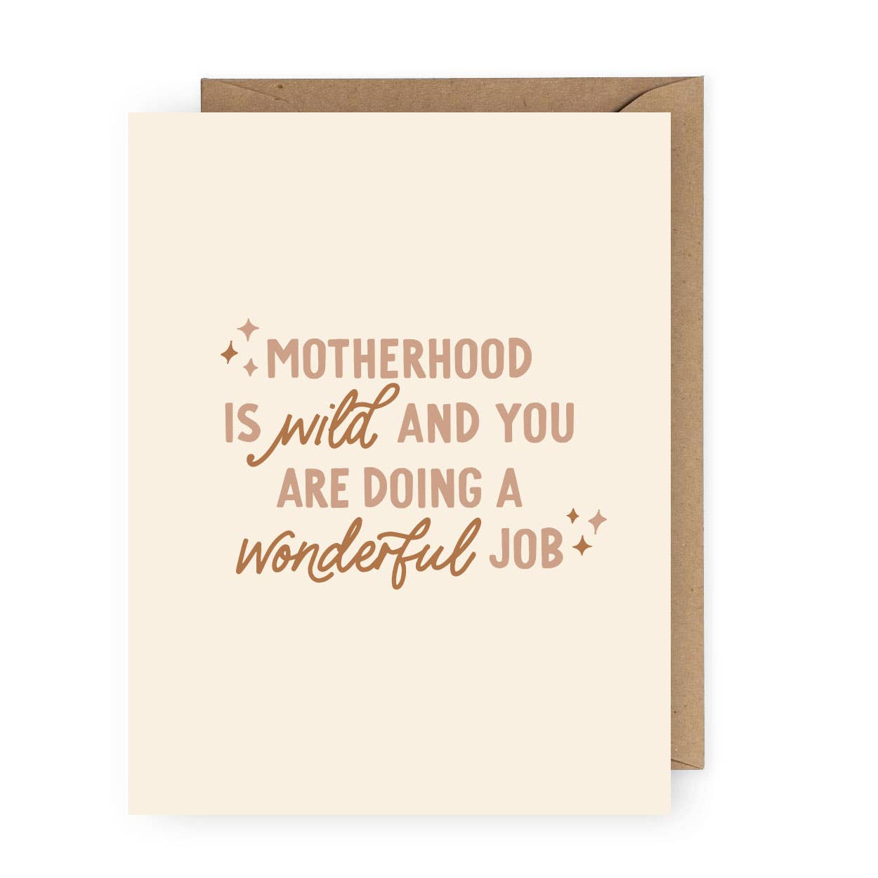 Motherhood is Wild Greeting Card