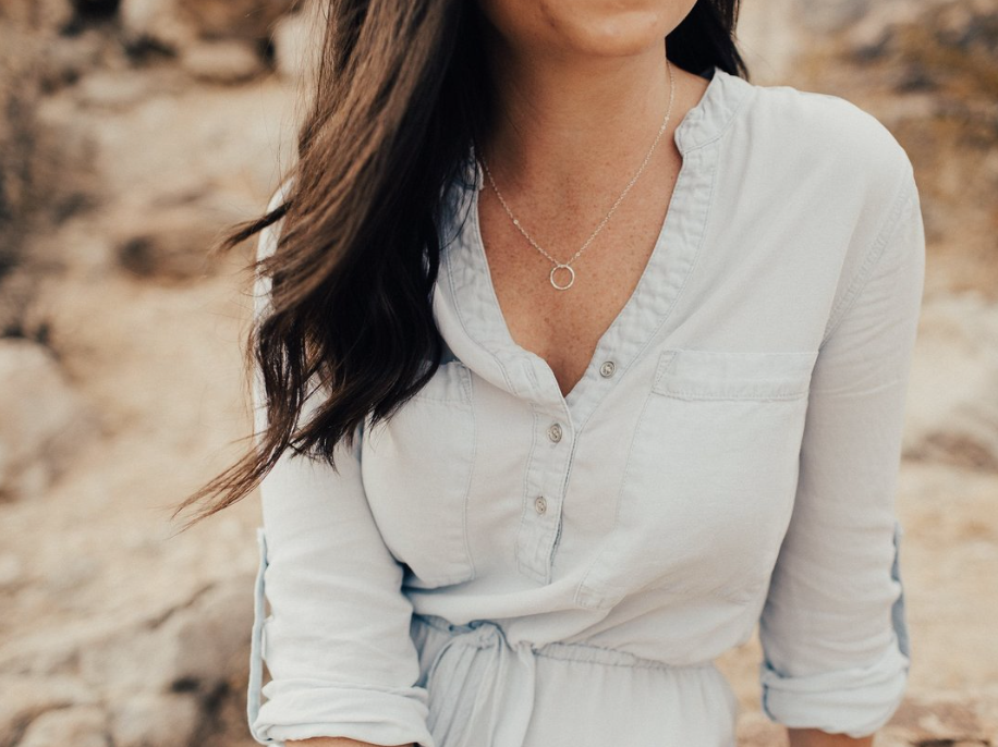 Surrounded | Christian Necklace | Minimal Jewelry | Psalm