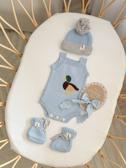 Little Mallard Knit Romper