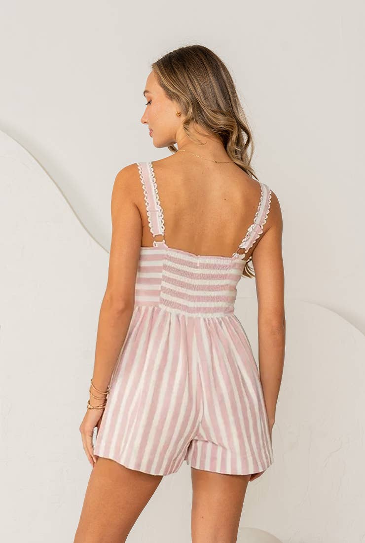 Josie Striped Romper