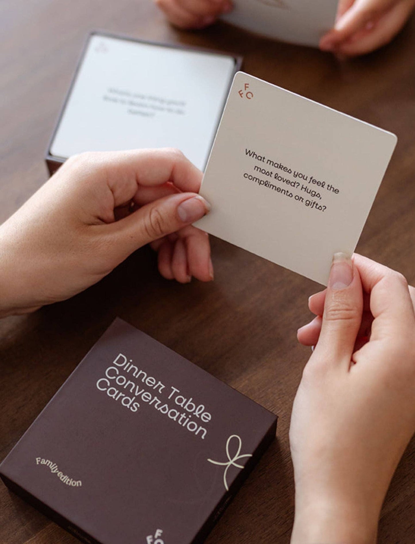 Dinner Table Conversation Cards -Family