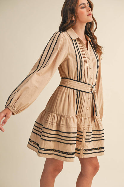 Trissy Lace Trim Dress