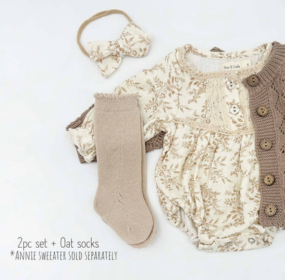 Elodie Long Sleeve Romper Set