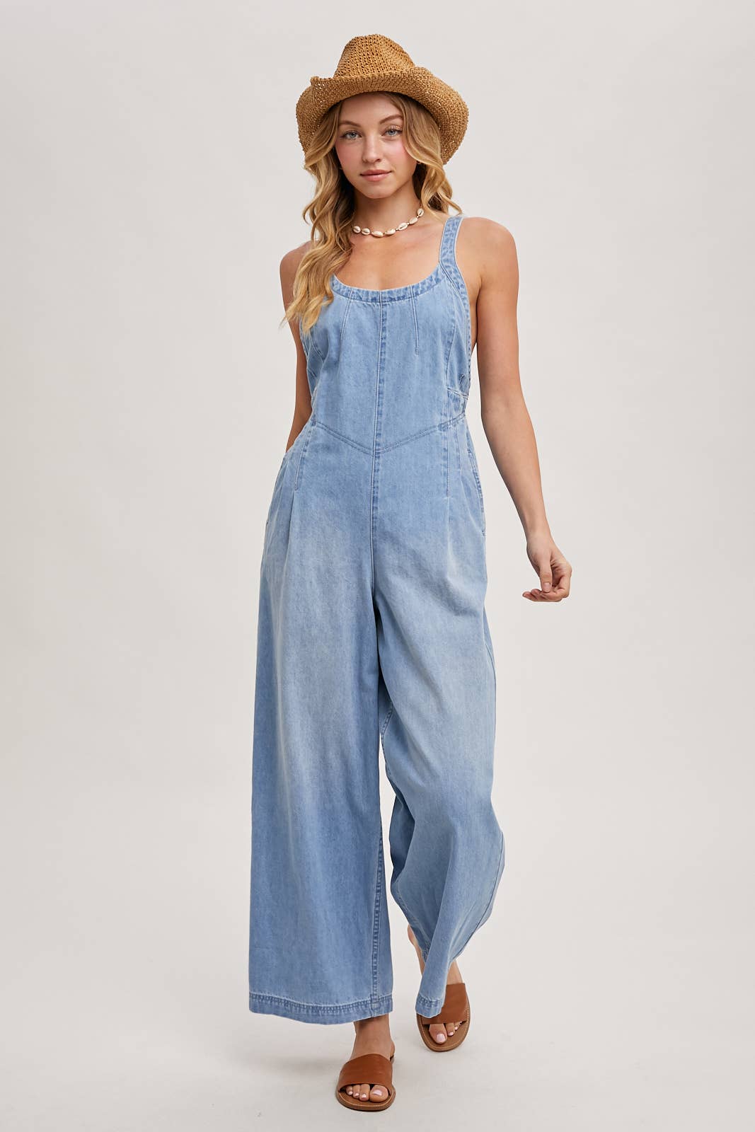 Macie Denim Overall Jumpsuit