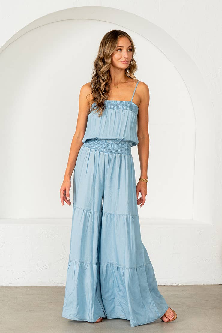 Tenley Tiered Wide Leg Jumpsuit