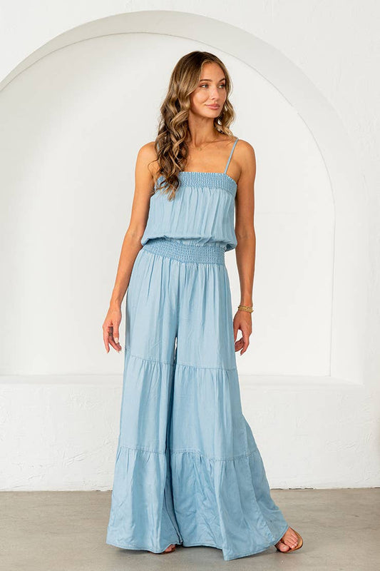 Tenley Tiered Wide Leg Jumpsuit