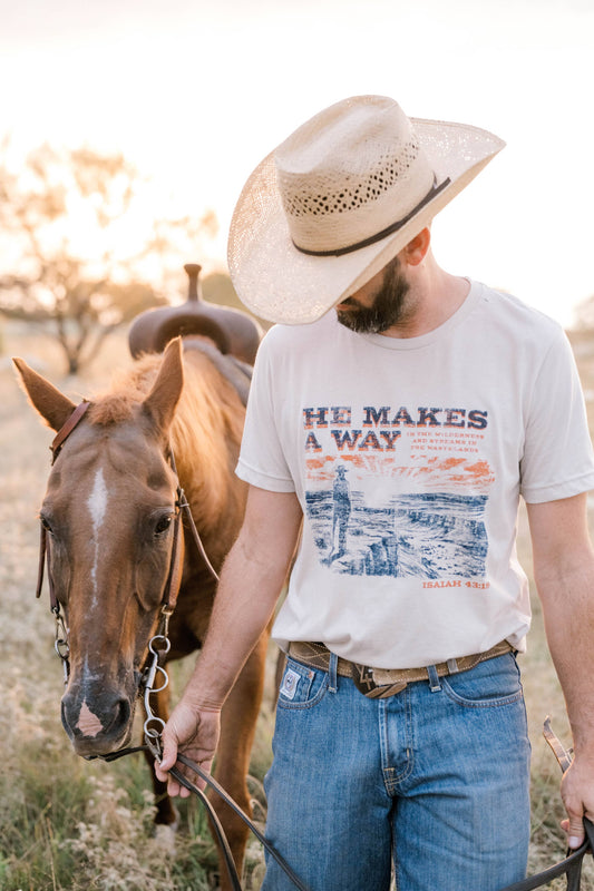 He Makes A Way Tee - Mens | Christian Tee