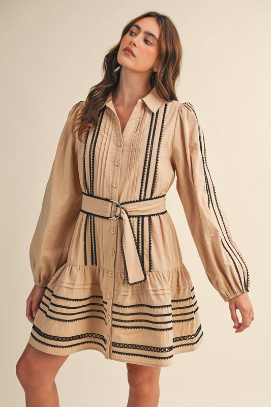 Trissy Lace Trim Dress
