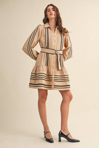 Trissy Lace Trim Dress
