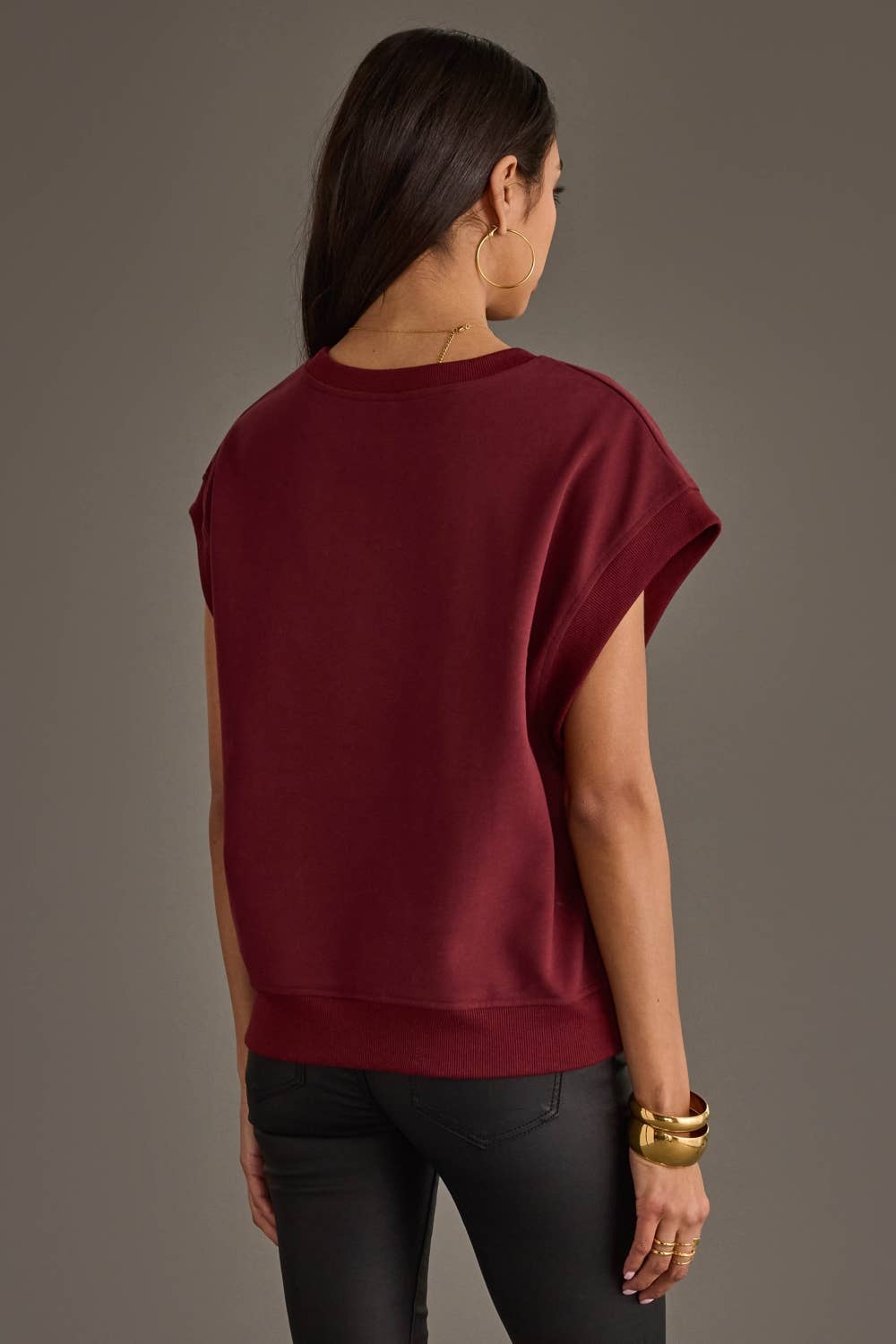 Maroon & White Gameday Shortsleeve Sweatshirt