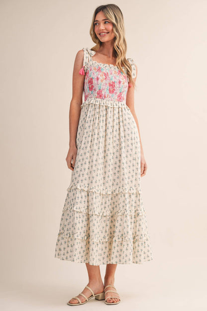 Freya Floral Midi Dress