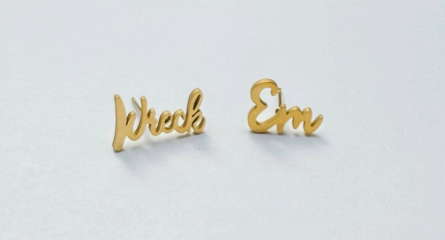 Wreck Em Texas Tech Earrings