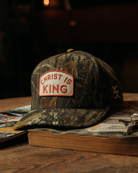 Camo Christ Is King Hat