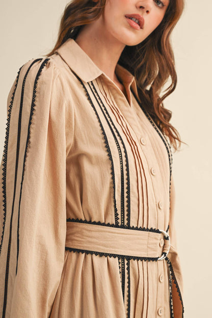 Trissy Lace Trim Dress