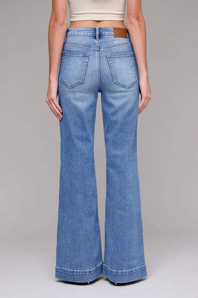 Medium Light Pintuck 33" Inseam Flare