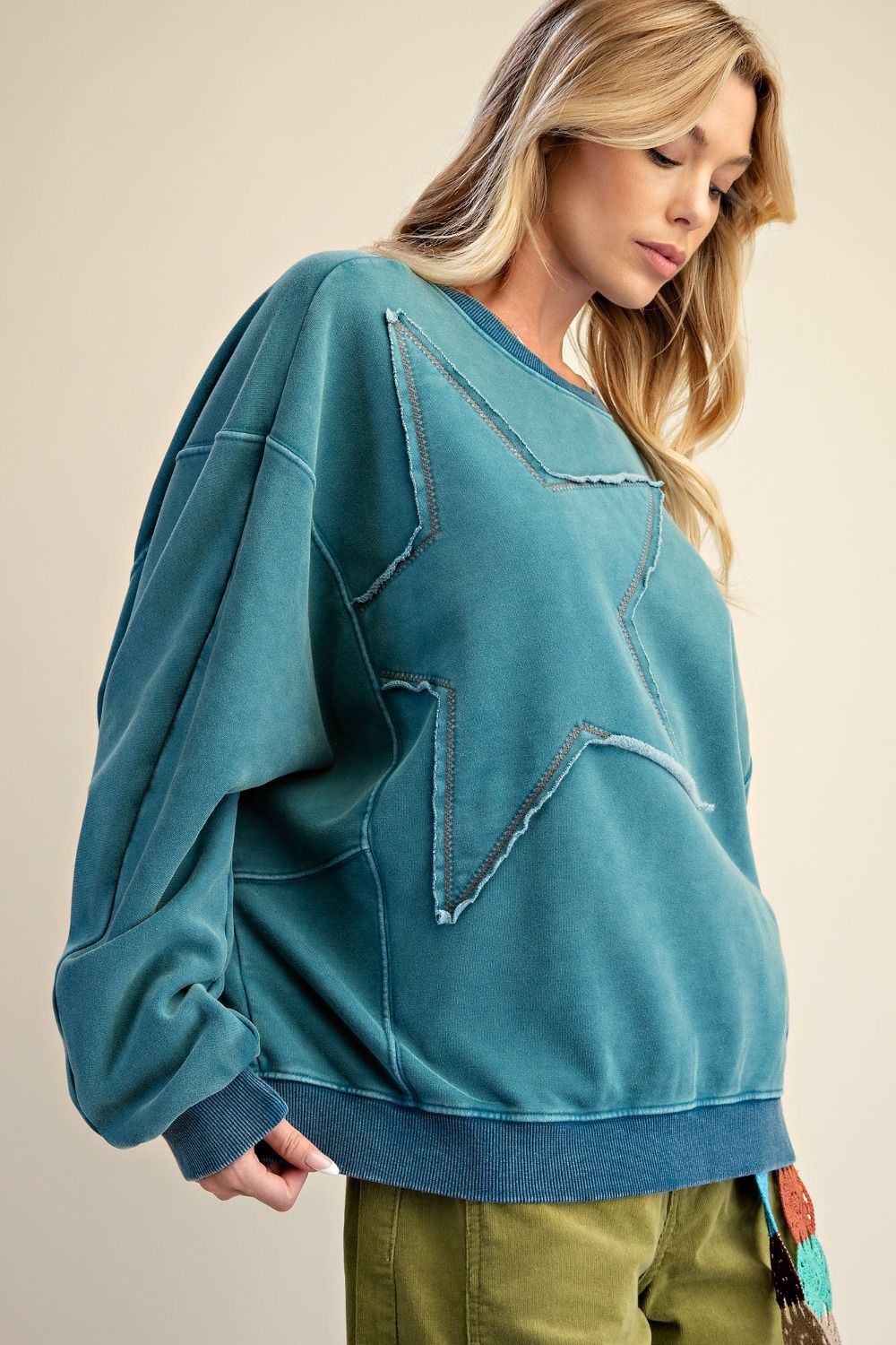 Feelin’ Free Star Top (Teal )