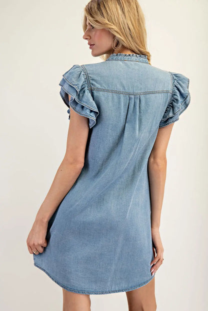 Liv Button Down Denim Dress