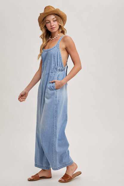 Macie Denim Overall Jumpsuit