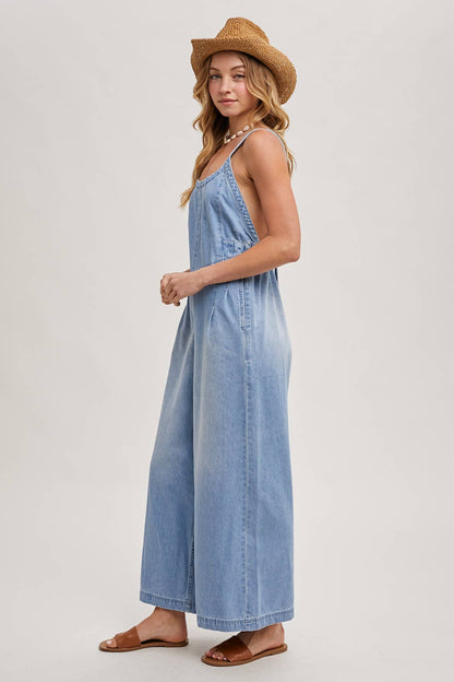 Macie Denim Overall Jumpsuit