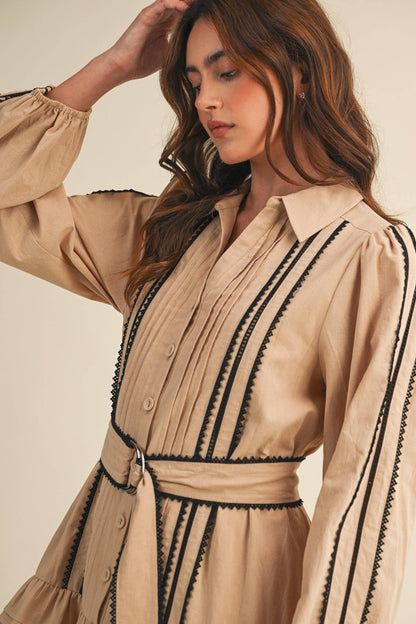 Trissy Lace Trim Dress