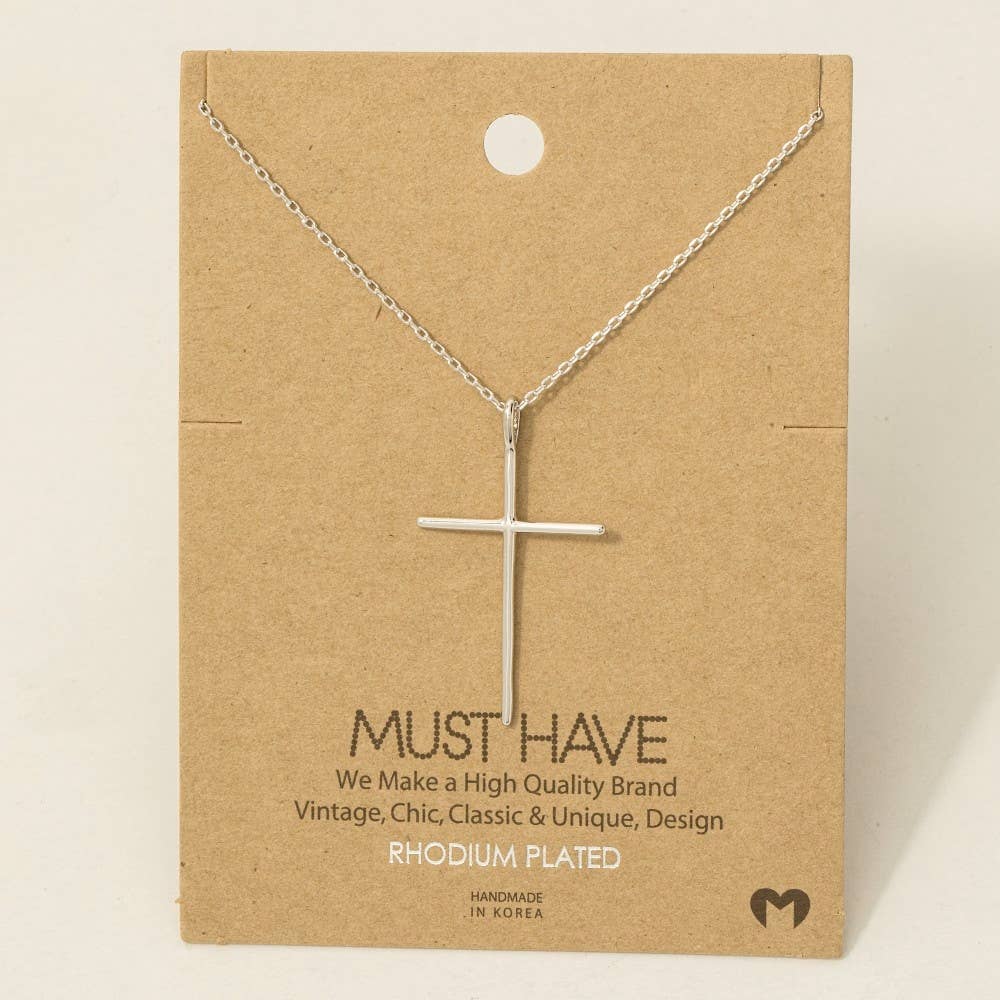 Cross Necklace (Rose, Gold or Sliver)