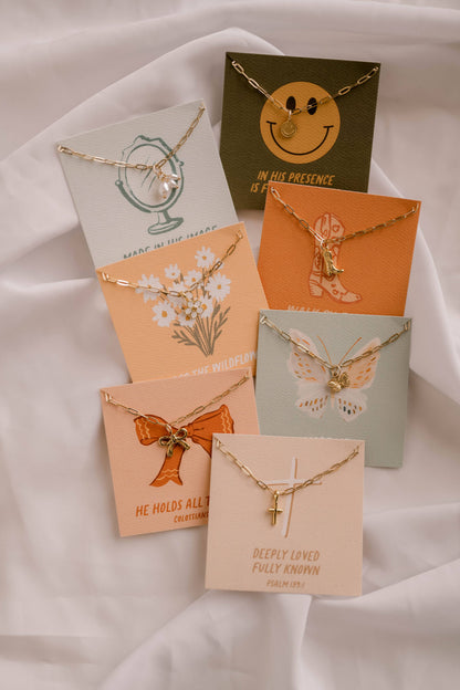 Walk By Faith Charm Necklace I Christian Jewelry