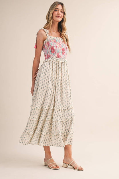 Freya Floral Midi Dress