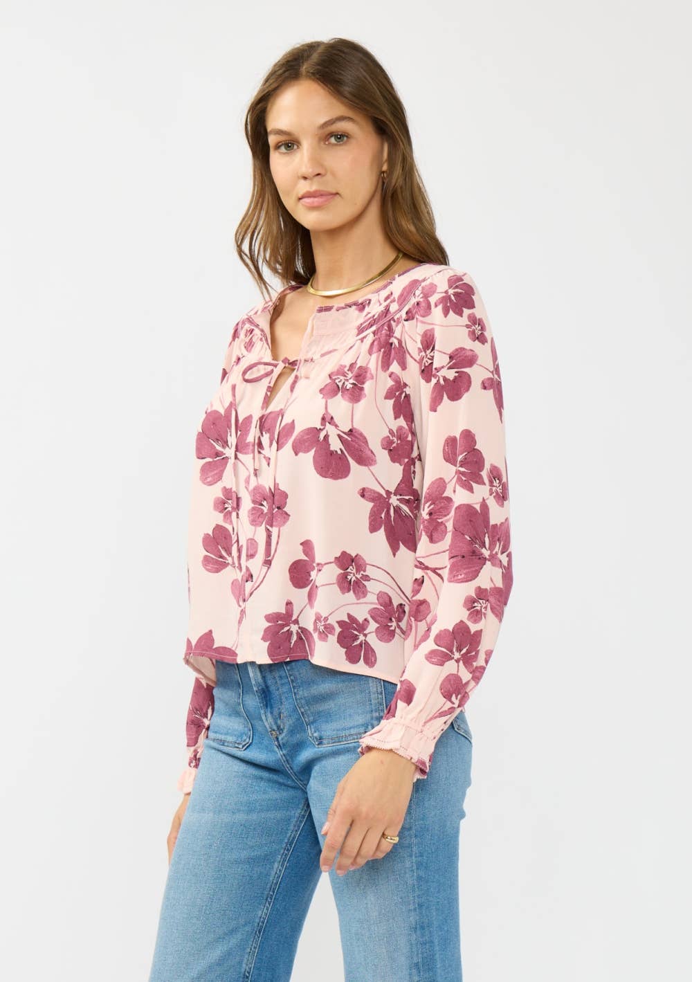 In Between Floral Blouse