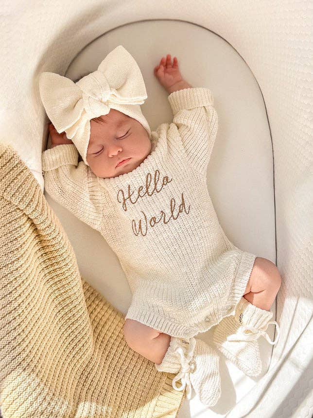 Hello World Coming Home Romper