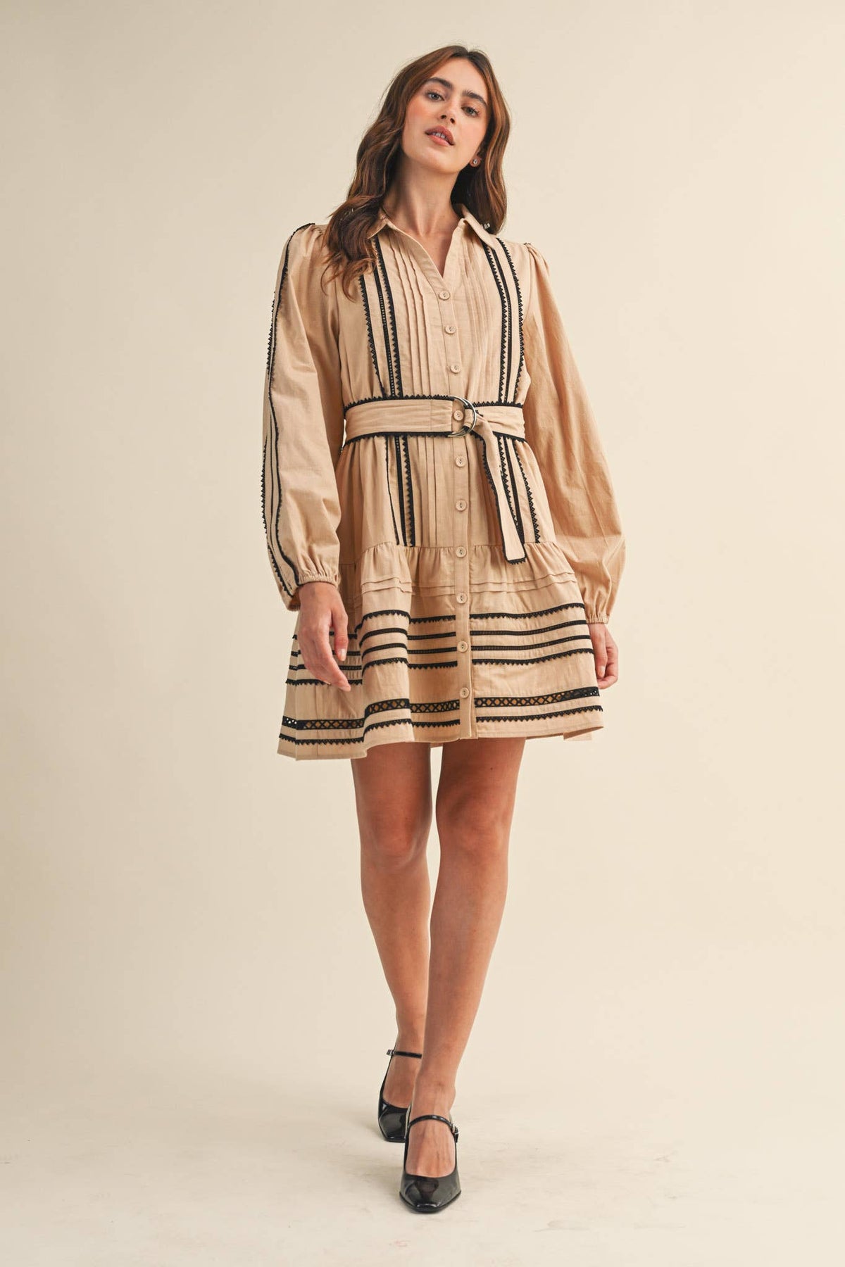 Trissy Lace Trim Dress
