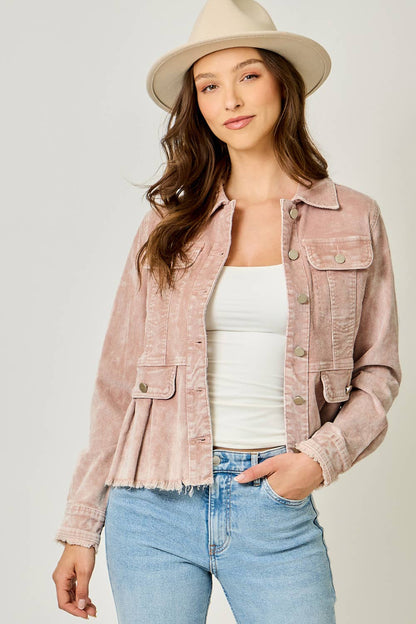 Felicity Denim Peplum Jacket