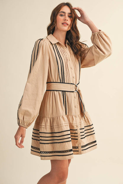 Trissy Lace Trim Dress