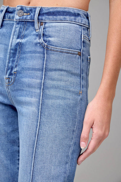 Medium Light Pintuck 33" Inseam Flare
