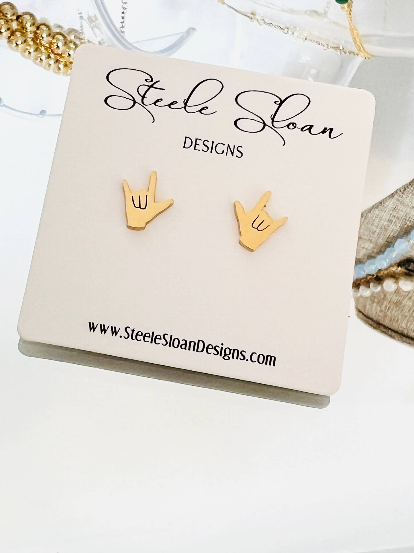 Hook 'em Horns Earrings