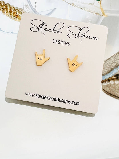 Hook 'em Horns Earrings