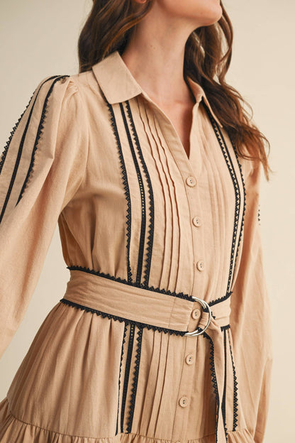 Trissy Lace Trim Dress