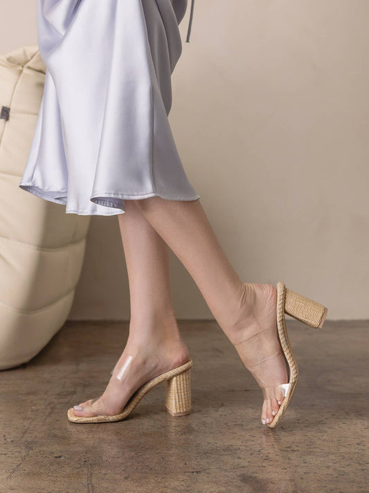 Francee Raffia Heel